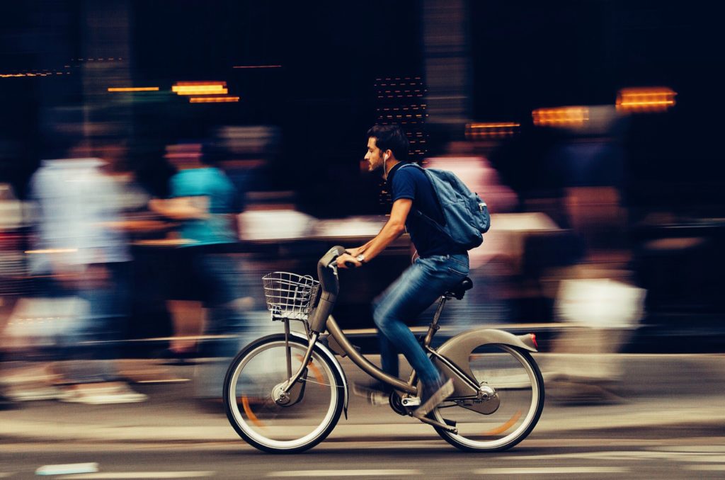 speeding bike