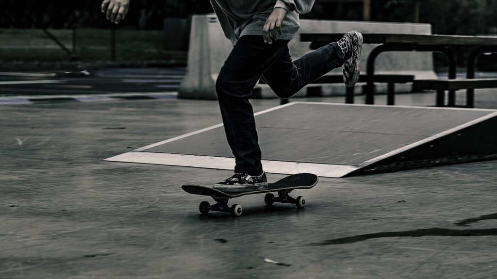 man skating